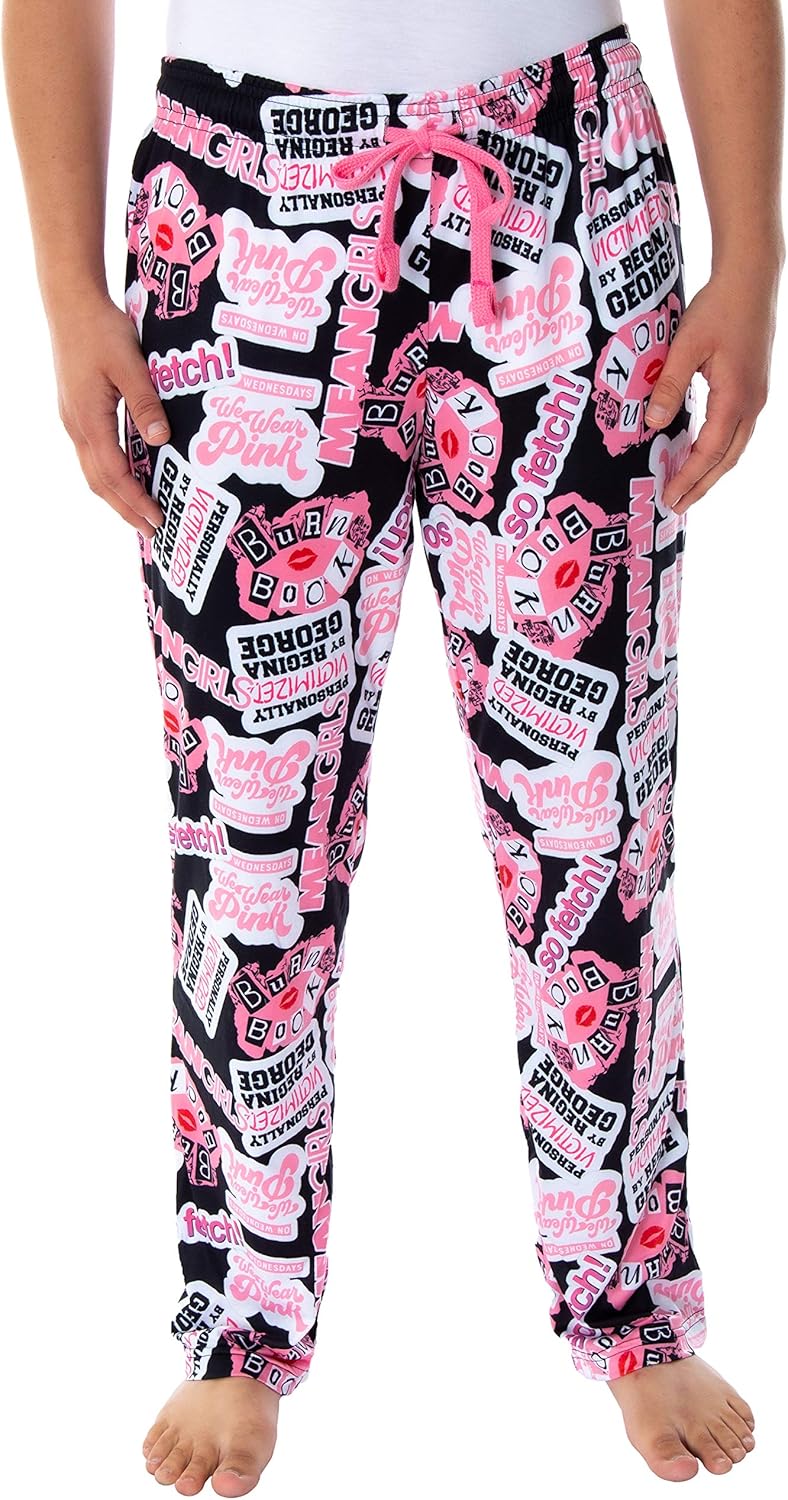 Bio World Mean Girls Womens' Burn Book Sleep Lounge Pajama Pants - Image 1